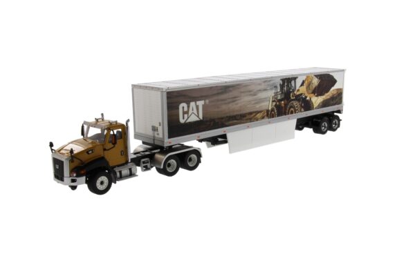Caterpillar Cat 85666 CT 660 Mural Transporter mit Anhänger / Truck with Mural Trailers